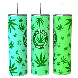 DON’T PANIC IT’S ORGANIC 20oz STAINLESS STEEL SUBLIMATED TUMBLER INSULATED
